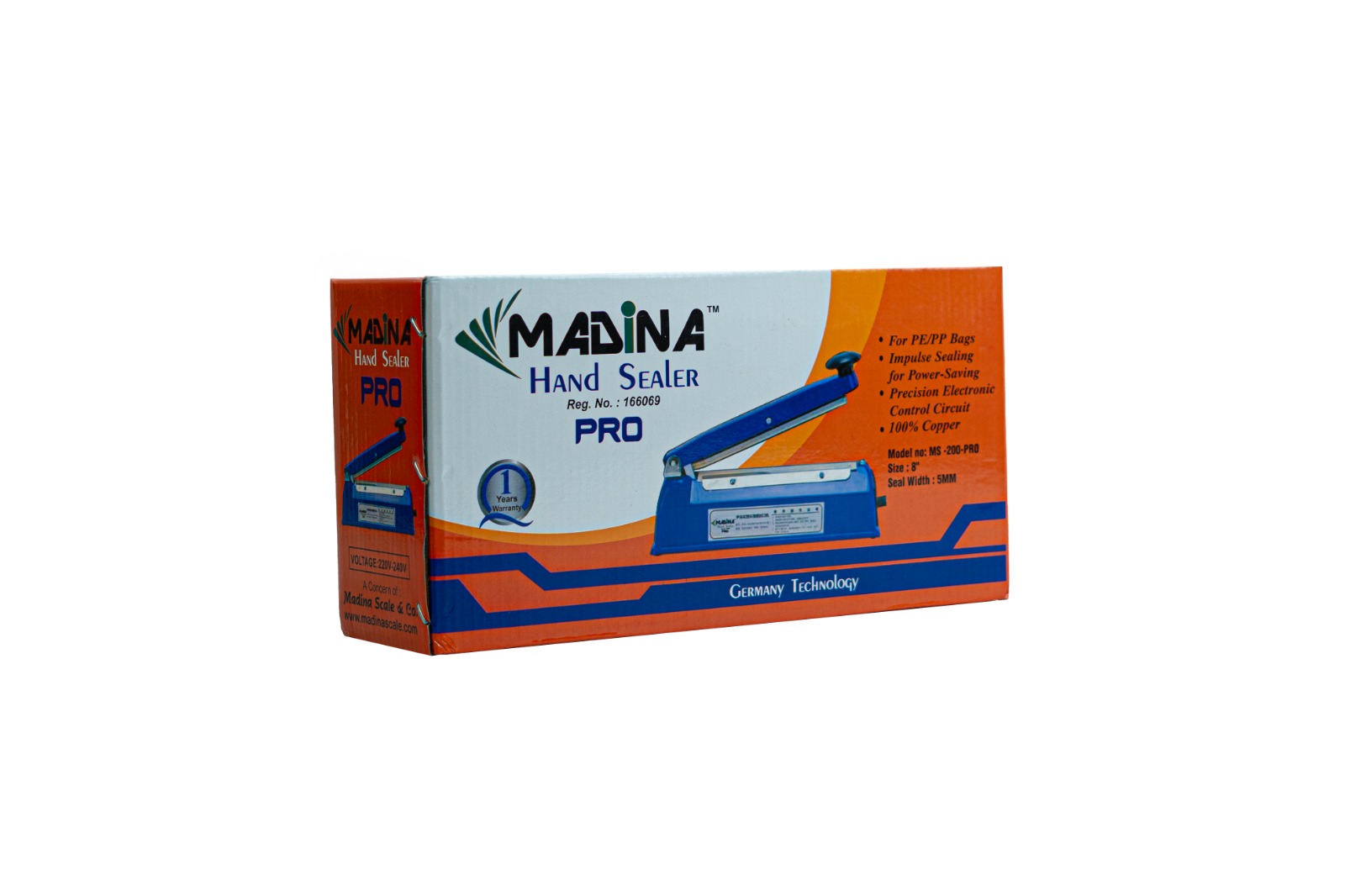 Madina Hand Sealer-8''-5mm