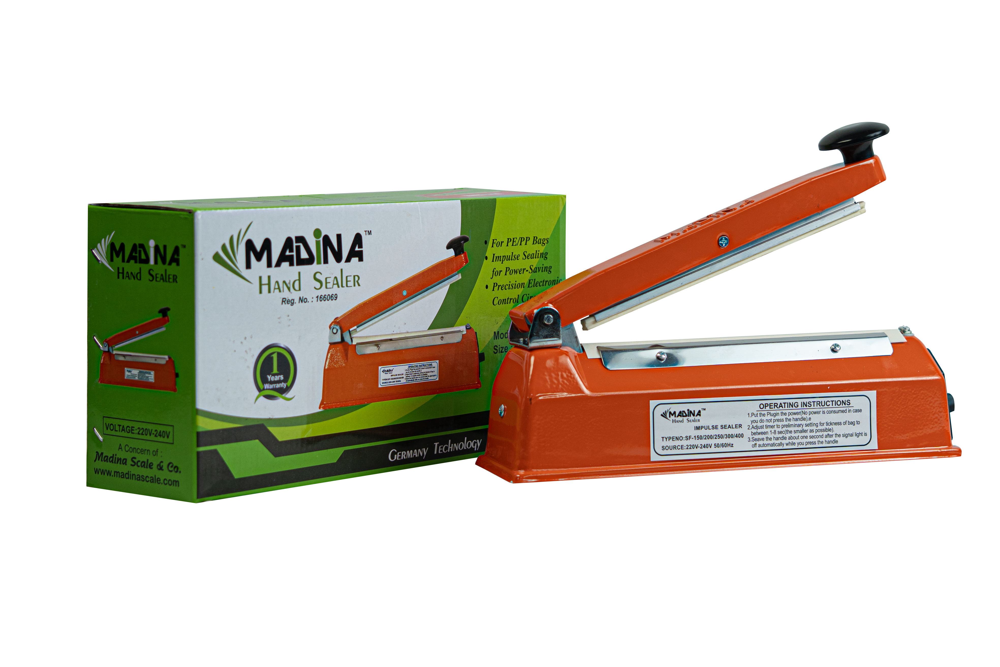 Madina Hand Sealer-200mm/8''-2mm