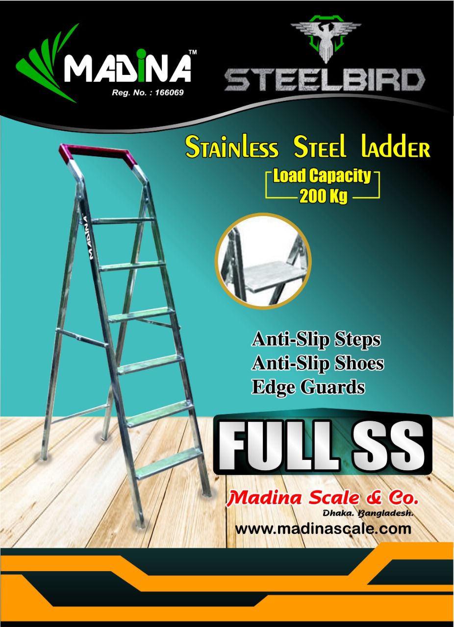 Madina Stainless Steel Ladder-5 Step