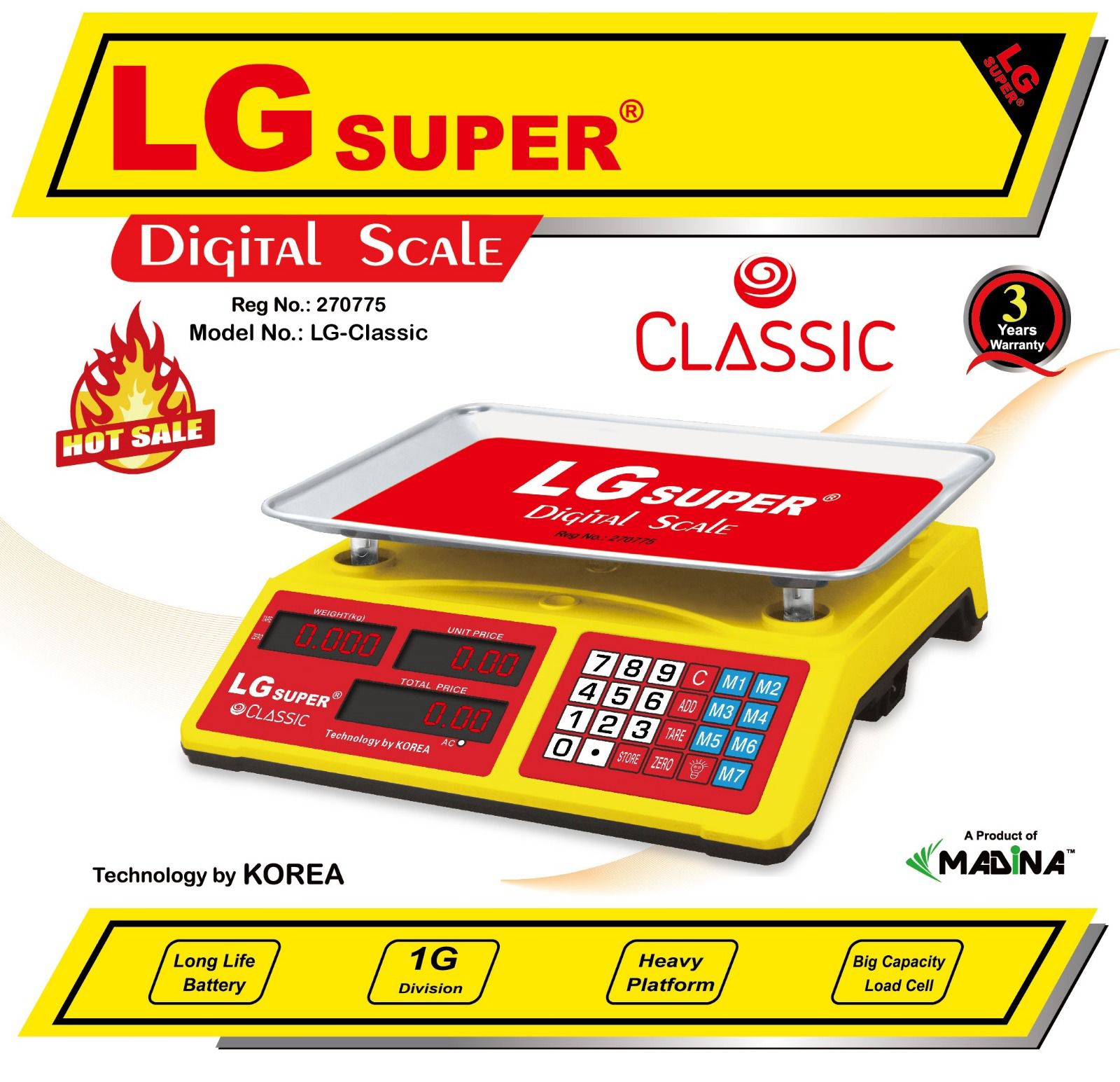LG Super 10kg/1g-Classic-Digital Scale