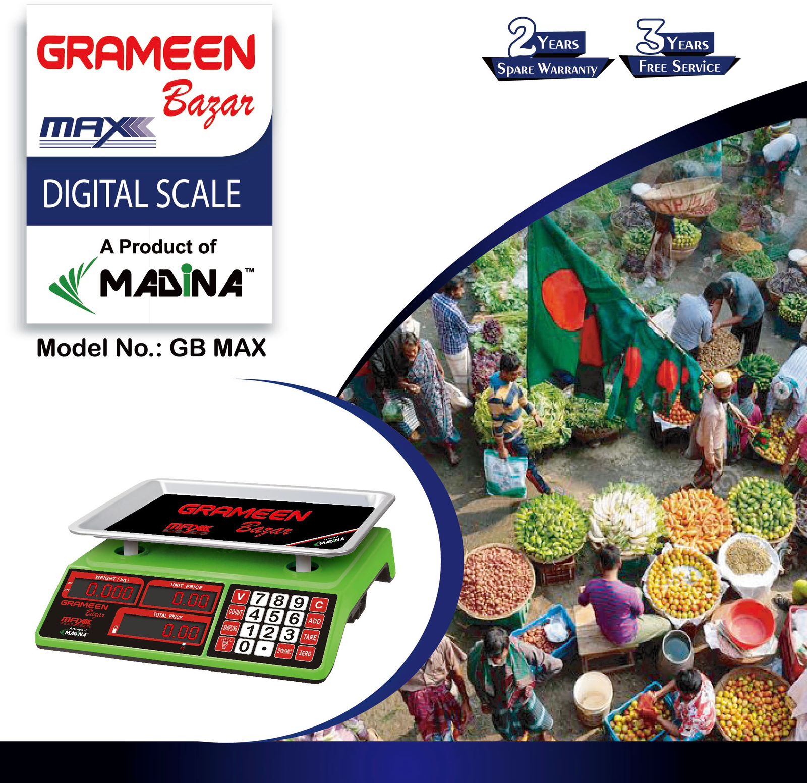 Grameen Bazar 5Kg/1g-MAX-Digital Scale