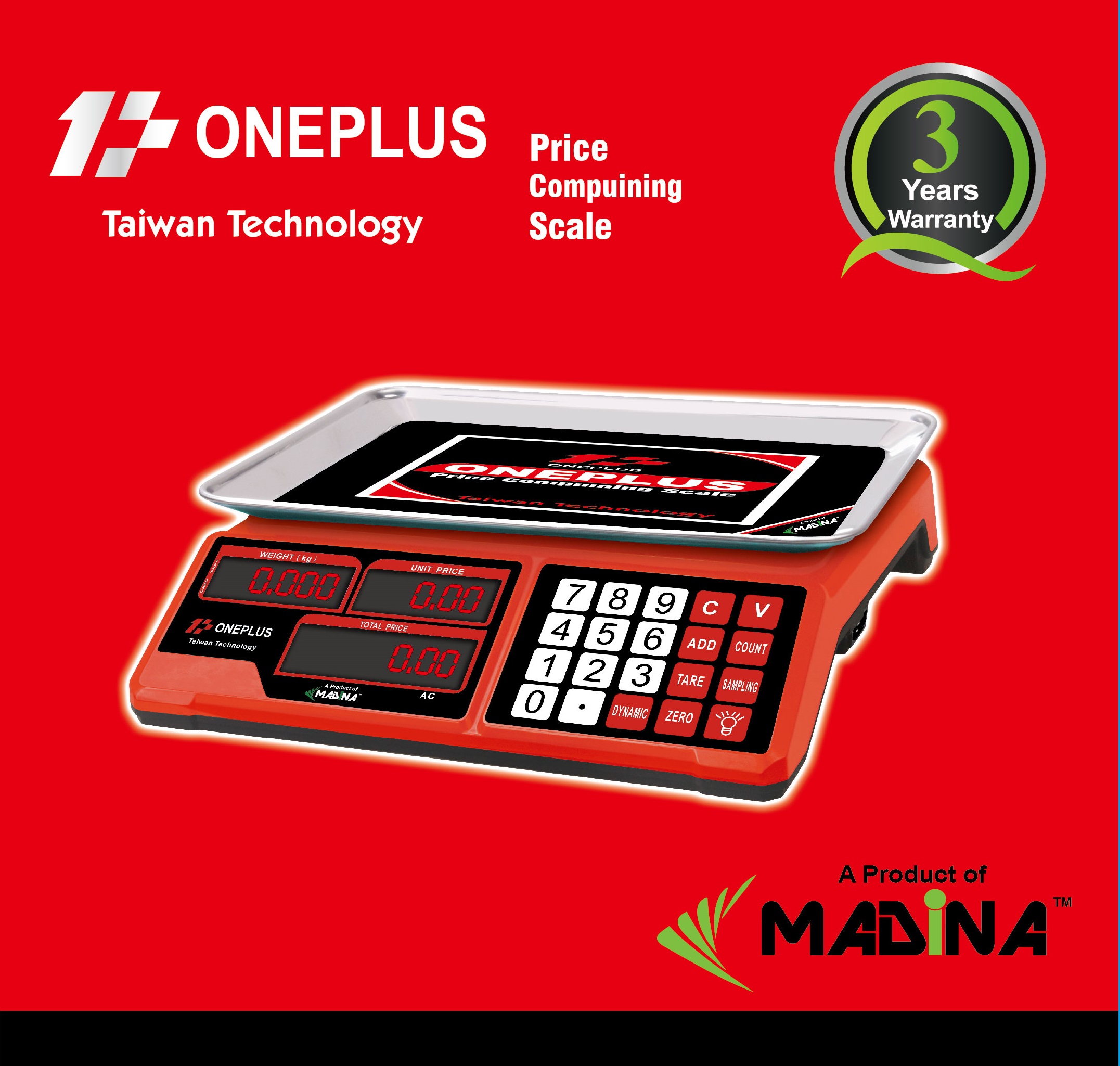One Plus 10kg/1g-Digital Scale
